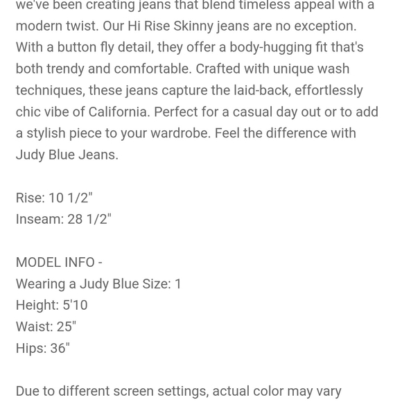 Judy Blue Women's Skinny Jeans in Deep Blue - Picture 2 of 4